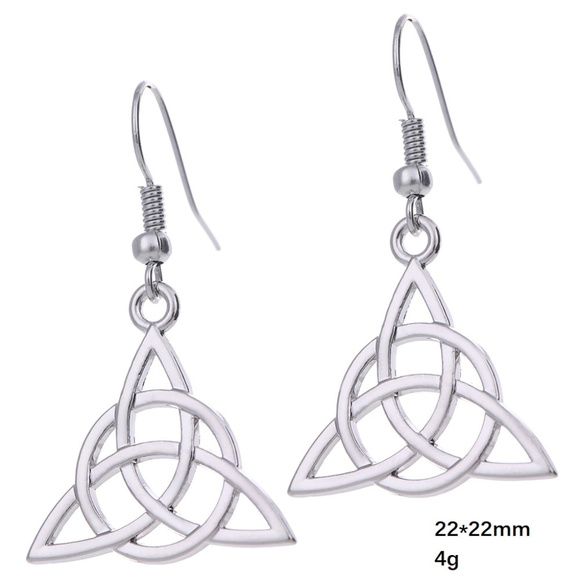 💝 Wiccan symbol Witchy earrings - Picture 8 of 8